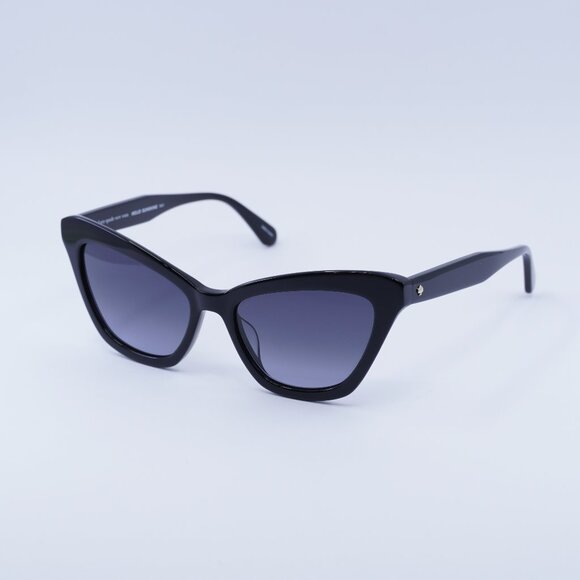 Kate Spade AMELIE/G/S 0807 9O Sunglasses Black Cat Eye Frame 